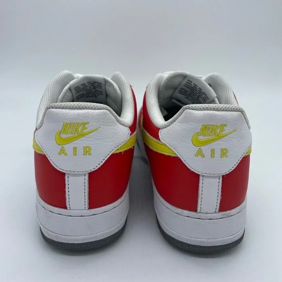 Nike Air Force 1 Low By You Red/white/yellow/grey DN4162-991 Men's Size 11.5 - Picture 6 of 6